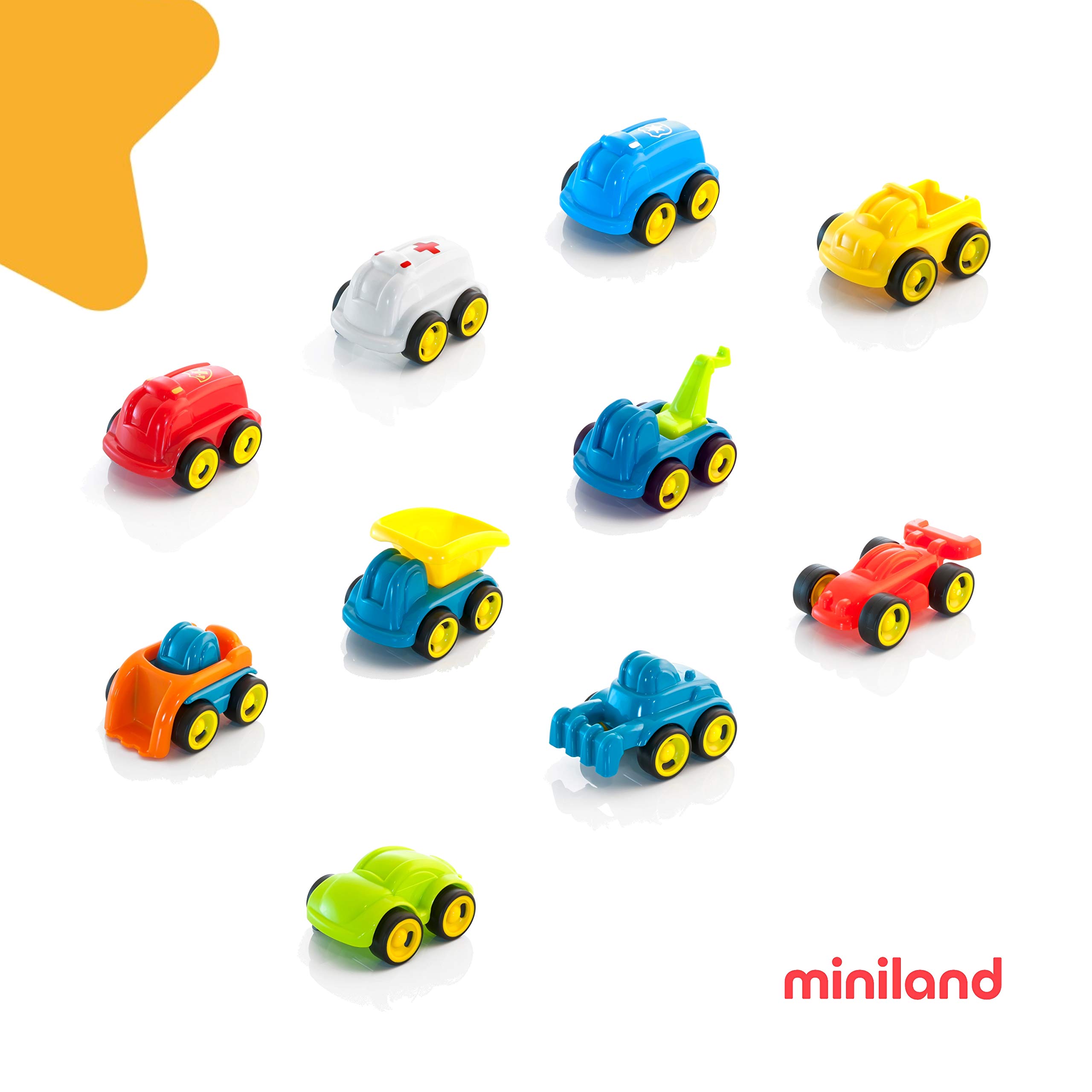 Spielfahrzeuge Minimobil Go&Job 12cm, 10 Fahrzeuge
