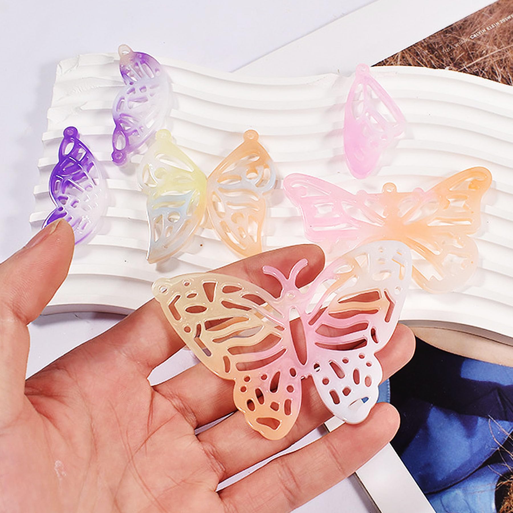 Attuslla Resin Gießharz Formen - 11-teiliges Set Für Ohrringe | Epoxidharz Silikonformen DIY