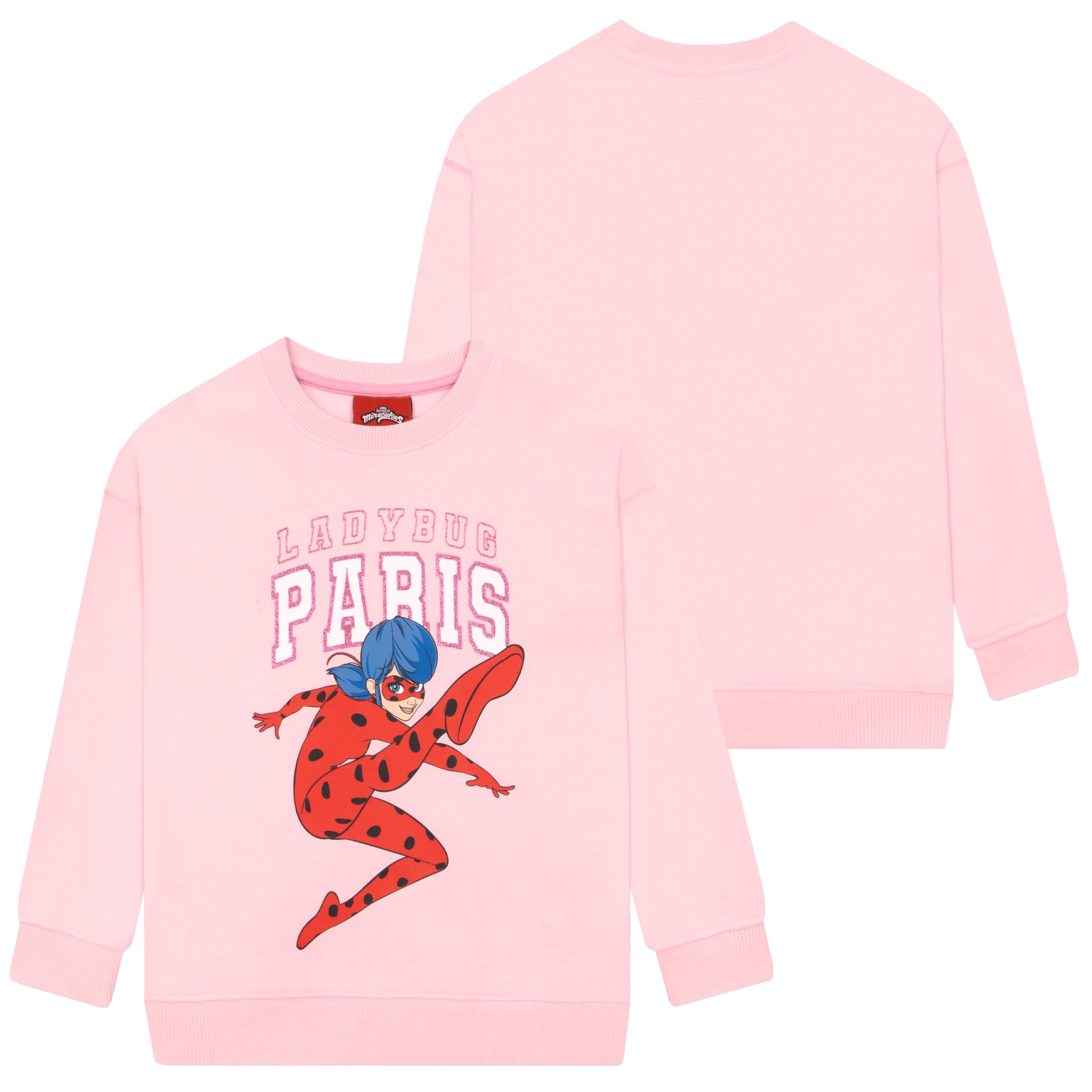 Miraculous Sudadera para Niñas, Jersey Ladybug Niña, Sudadera Infantil De Manga Larga