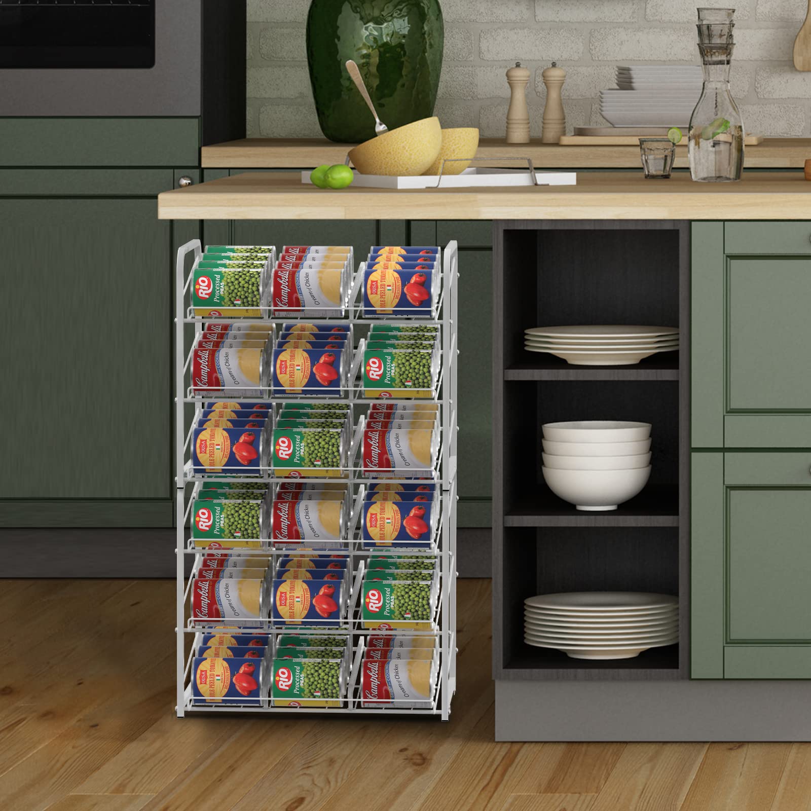 CADUKE Organizador de Latas para Despensa, Estante Organizador de Latas Apilables, Dispensadores de Latas con Capacidad para Hasta 36 Latas para Armarios de Cocina