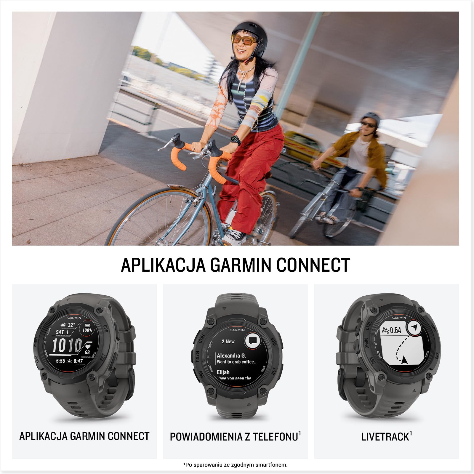 Garmin Instinct E, 40 mm GPS Smartwatch, Black Bezel/Charcoal Band
