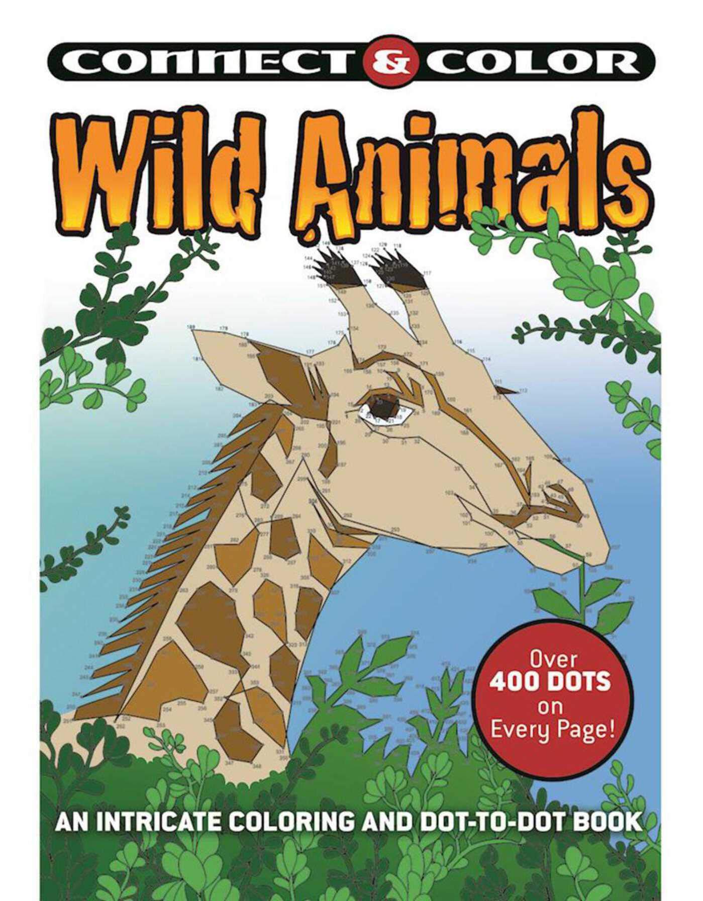 Connect and Color: Wild Animals: An Intricate Coloring and Dot-to-Dot Book