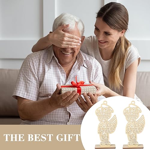 Miniatura 6 de Centros de mesa de bautismo de madera para mesa, centros de mesa para bautizo bodas, decoraciones de comunión Mi Primera, decoraciones de bautismo