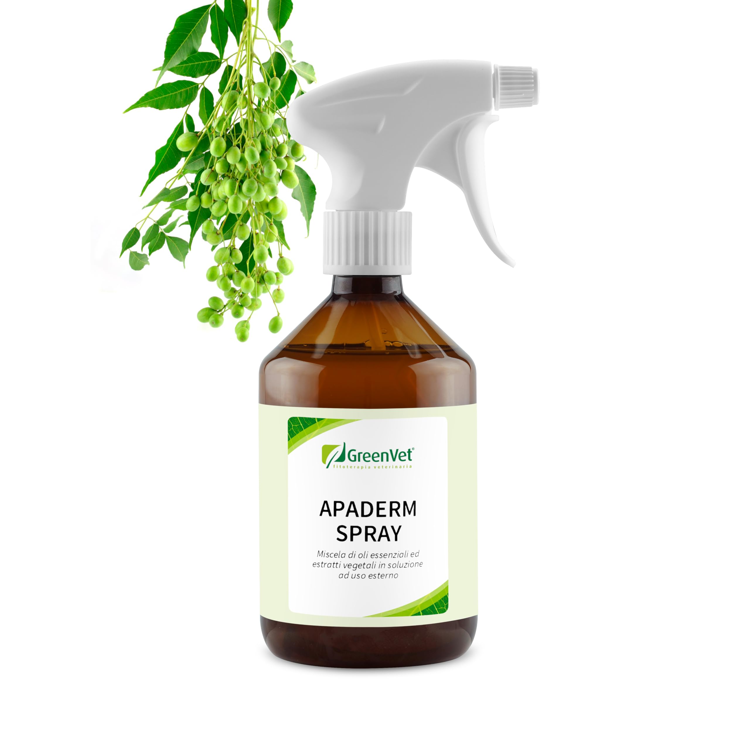 APADERM SPRAY 500 ml cavalli - con olio di Neem (Azadirachta indica)