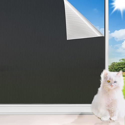 Película tintadora de ventana para el hogar 178 x 787 pulgadas película unidireccional para ventana de privacidad día y noche control de calor