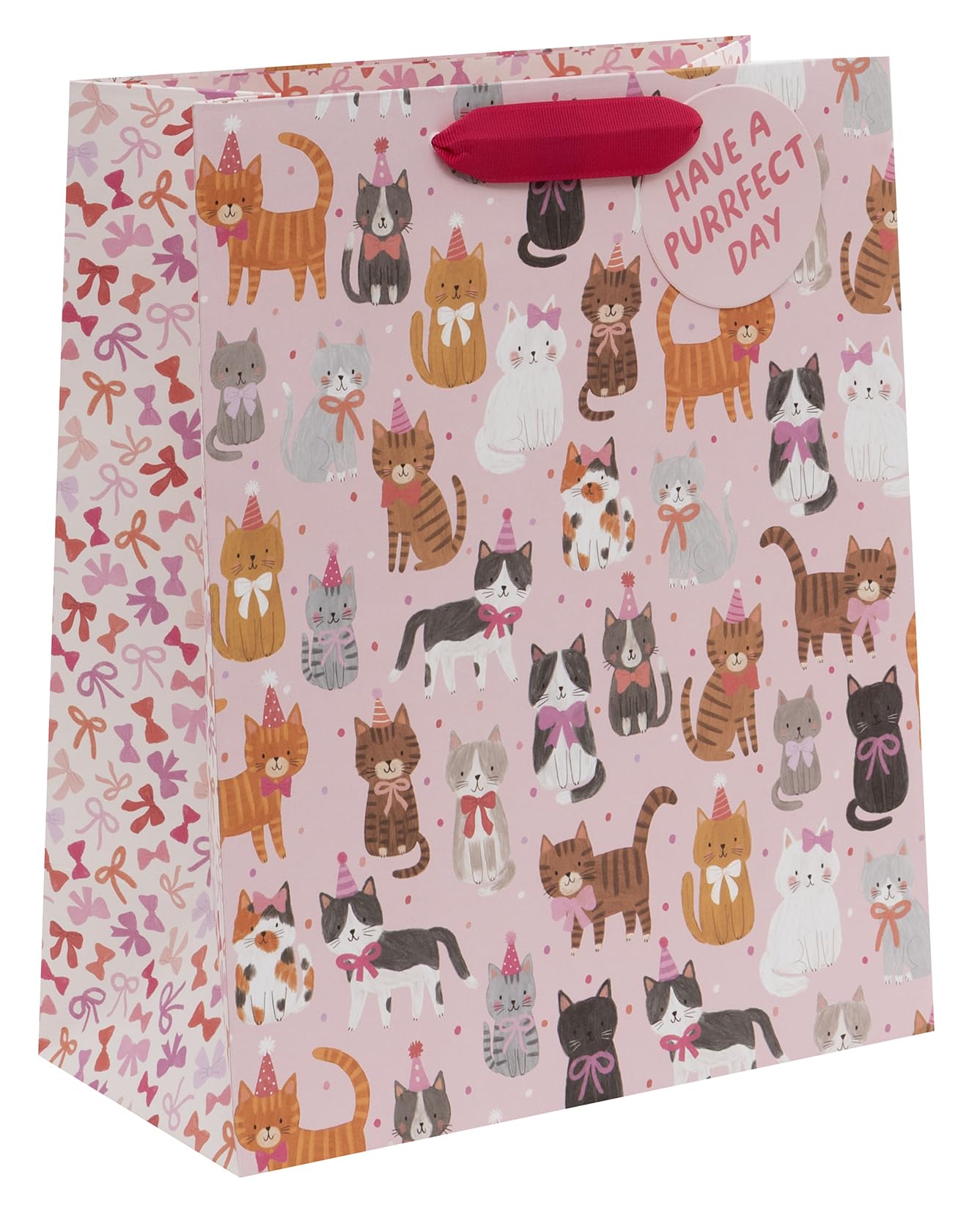 Glick Large Gift Bag - Purrfect Pussycats Design - 260 x 315 x 135mm, M