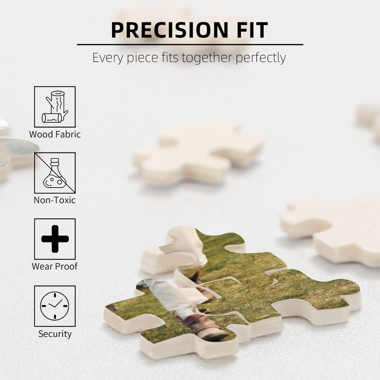 Custom Jigsaw Puzzles Personalized Wooden Puzzle 300/500/1000 Pieces from Photo Customized Puzzle Gifts for Adult and Family, Wedding, Graduation Vertical Version 1000PCS