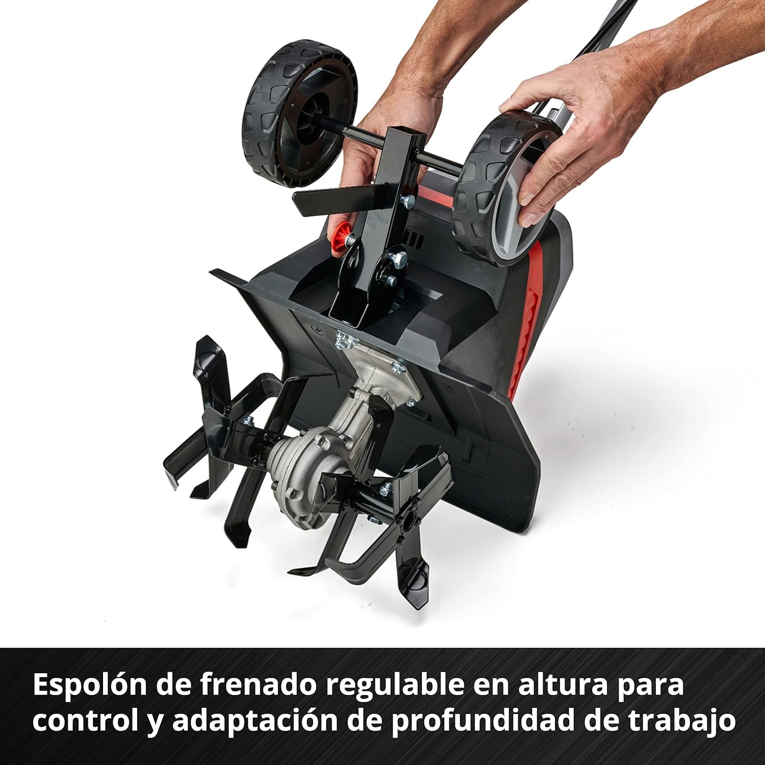 Einhell Aradora inalámbrica- GE-CR 30 Li Power X-Change - Iones de Litio de 36 V, Interruptor de Seguridad de 2 Puntos, Mango Plegable, Ruedas de Transporte, suministrado sin batería ni Cargador