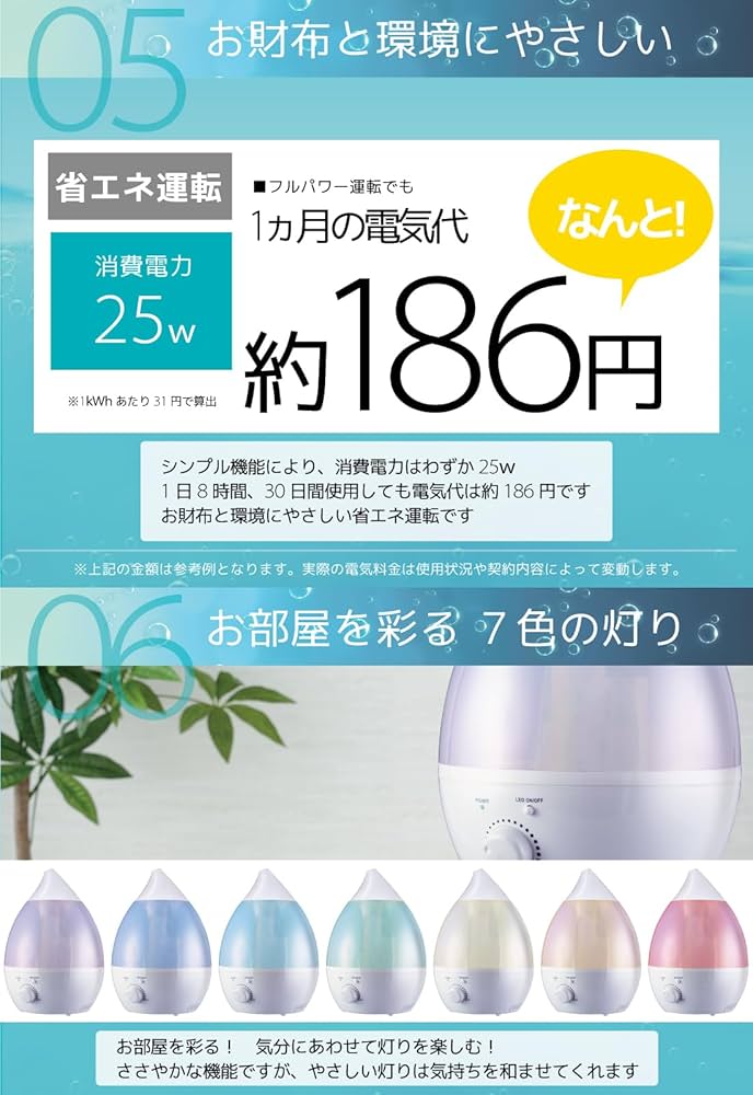 加湿器　アロマ HD380G(WH) WHITE×4個 Amazon.co.jp: 加湿器 4L 大容量 シルキーホワイト 41時間連続