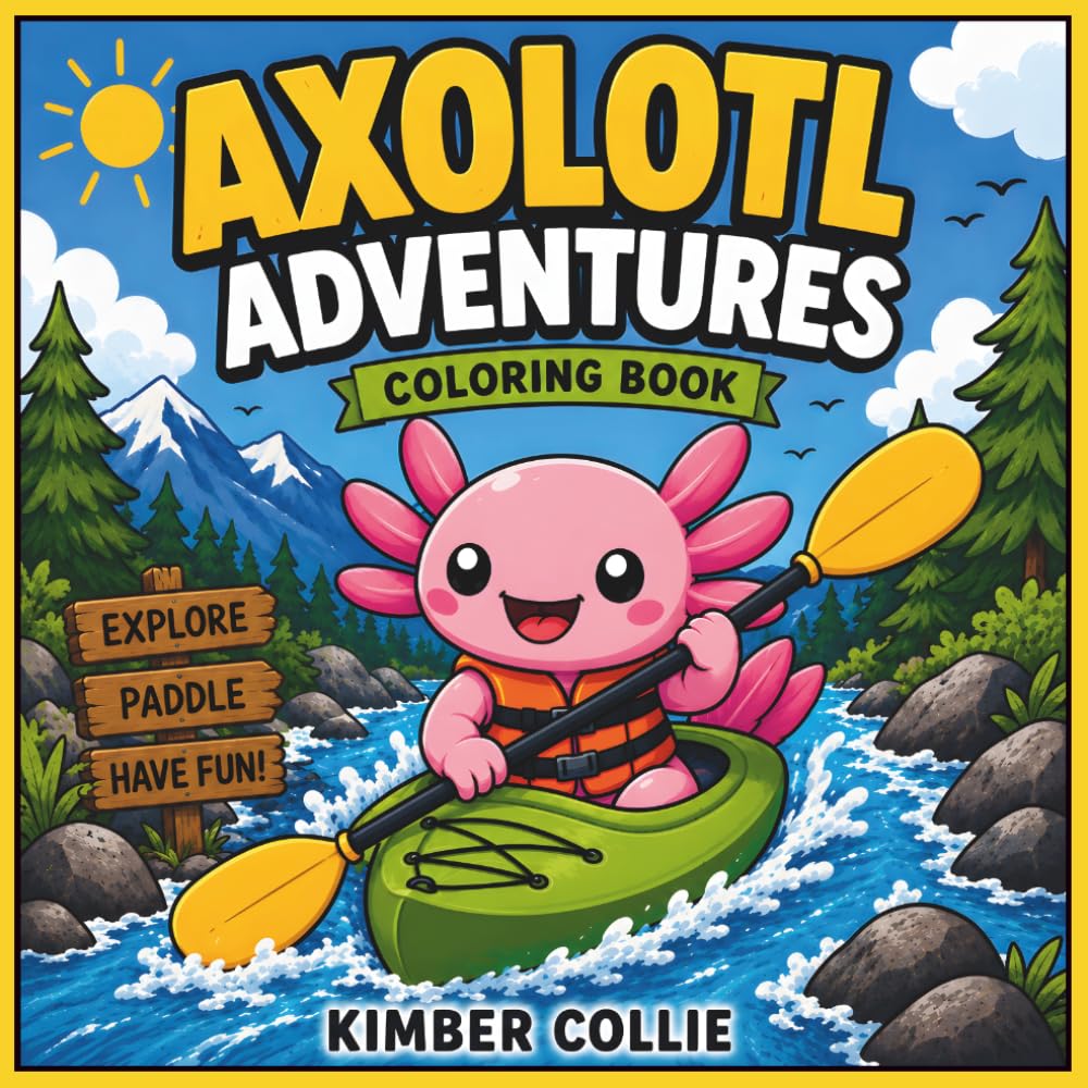 Axolotl Adventures Coloring Book