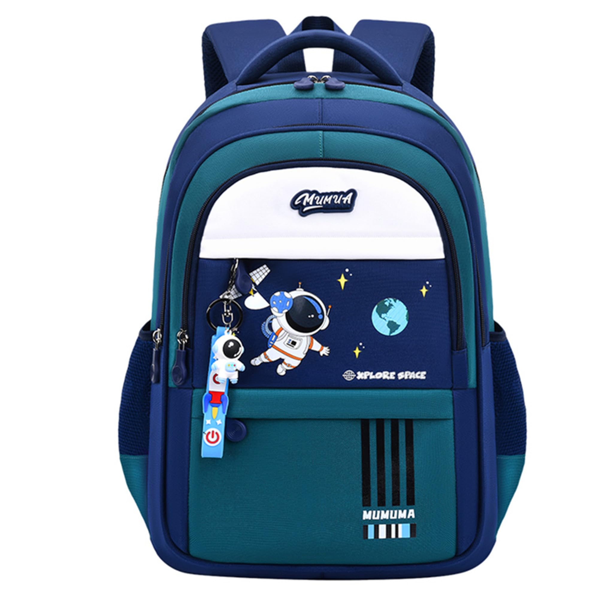 Boys Backpack Astronaut Sports Kids Backpack Space Schoolbag for Girls&Boys Elementary Student Bookbag