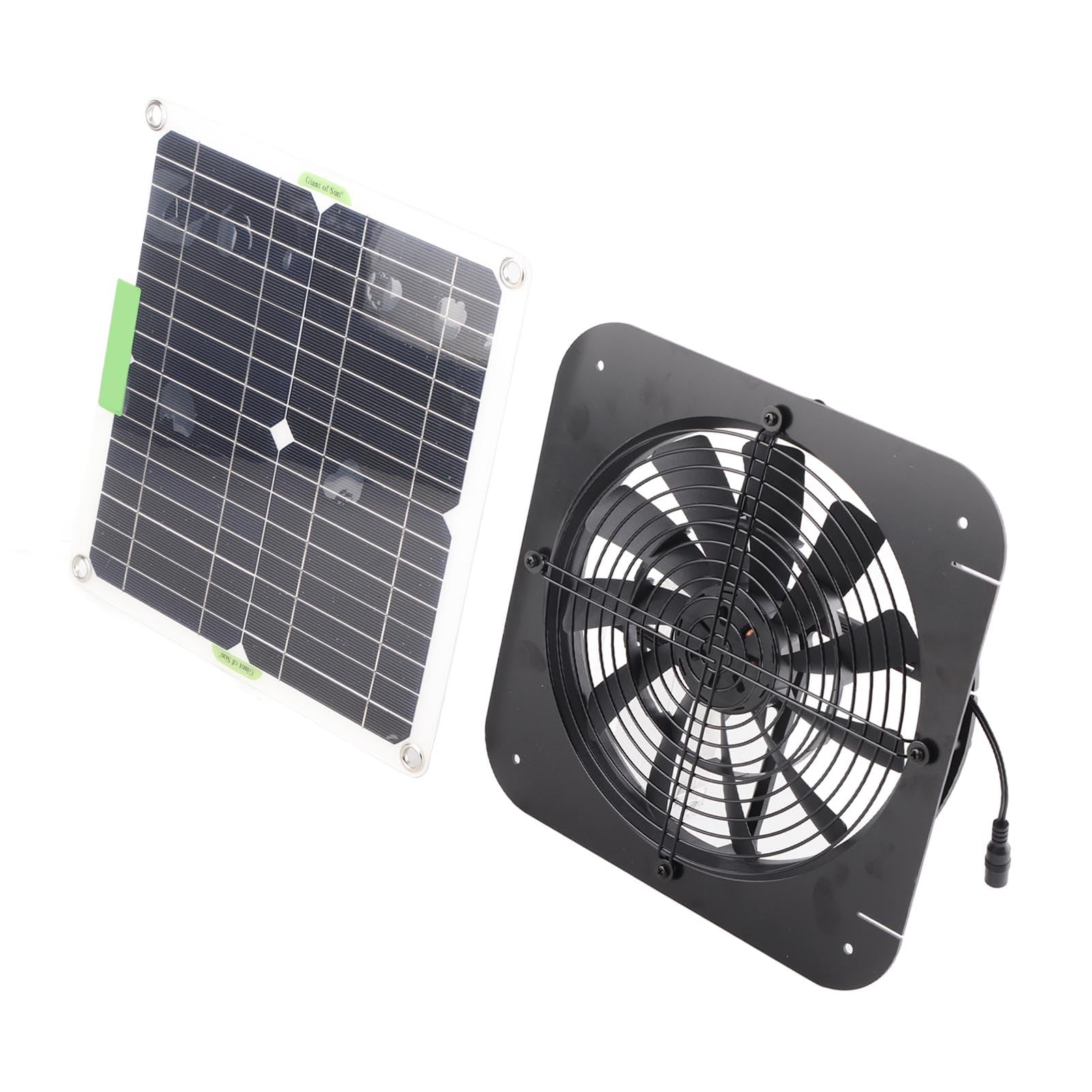 Ventilateur D'extraction alimenté par Panneau Solaire, 100W, 18V, Portable, pour Grenier, Maison D'animaux Domestiques, Poulet, Camping-car, Serre