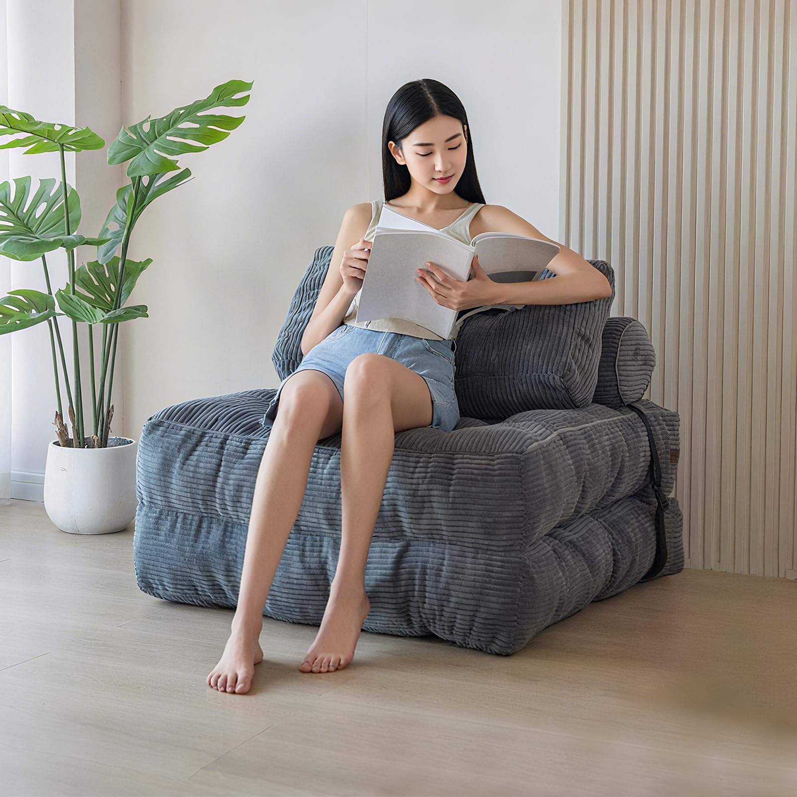 Fainyearnソファーベッド 折りたたみ 1人掛け 幅85cm クッション付 Amazon｜Fainyearnソファーベッド 折りたたみ 1人掛け 幅85cm