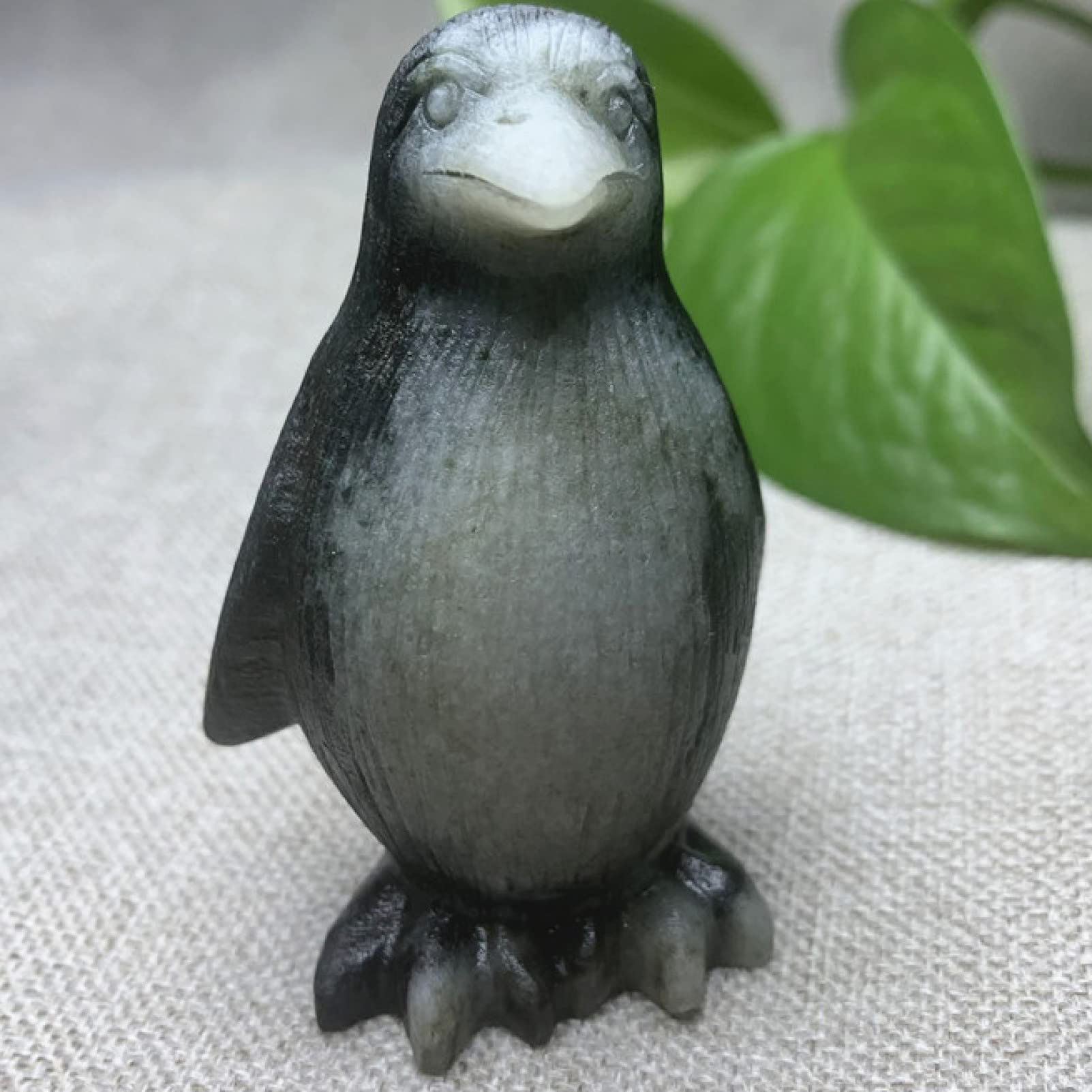 Amazon.co.jp: 天然石 クリスタル ストーン ペンギンの置物 天然