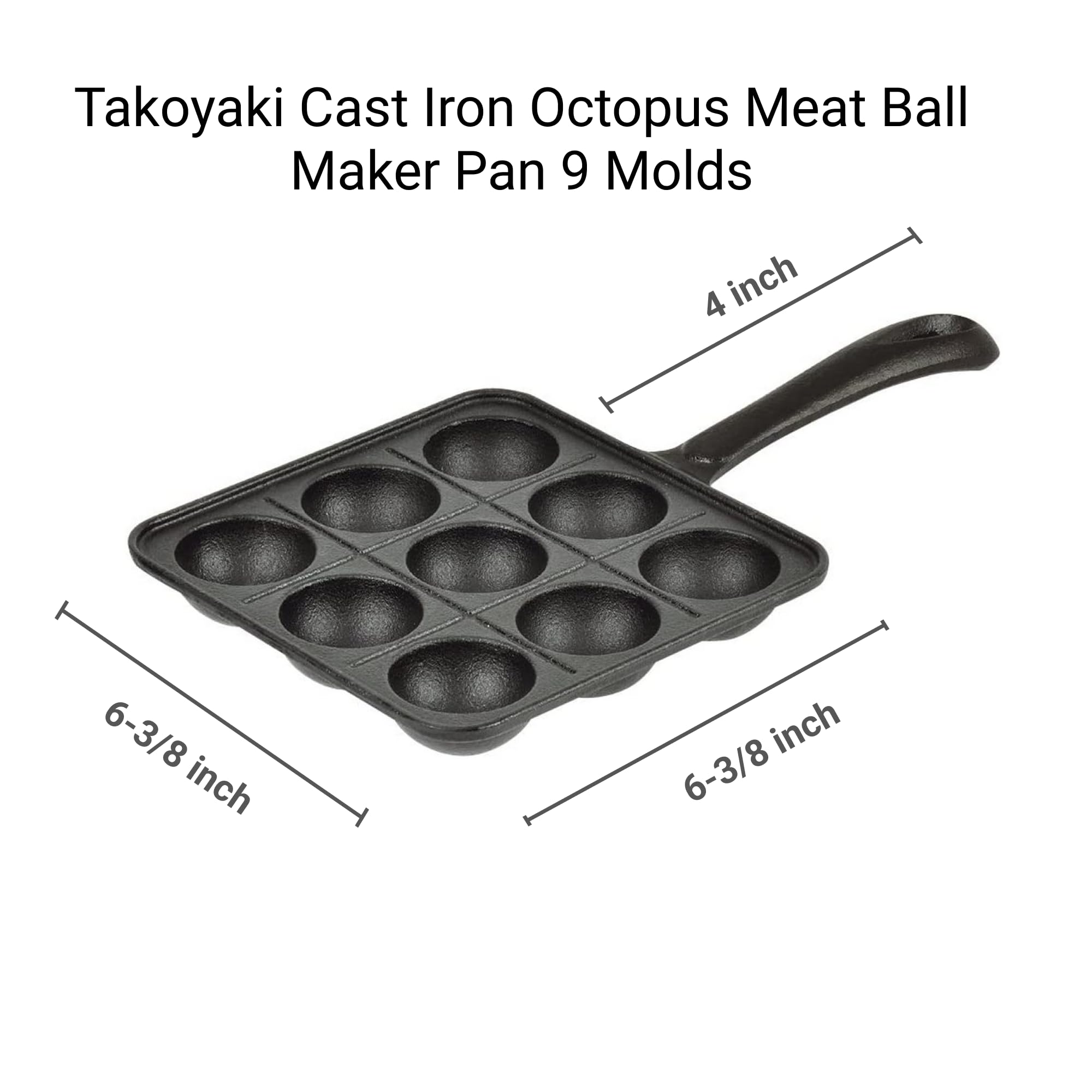 Amazon.com: JB HOME COLLECTION, Cast Iron Takoyaki & Aebleskiver