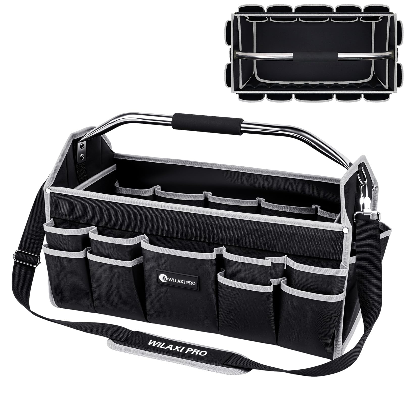 WILAXI PRO 16in Tool Bags For Men Heavy Duty, Tool Bag Organizer