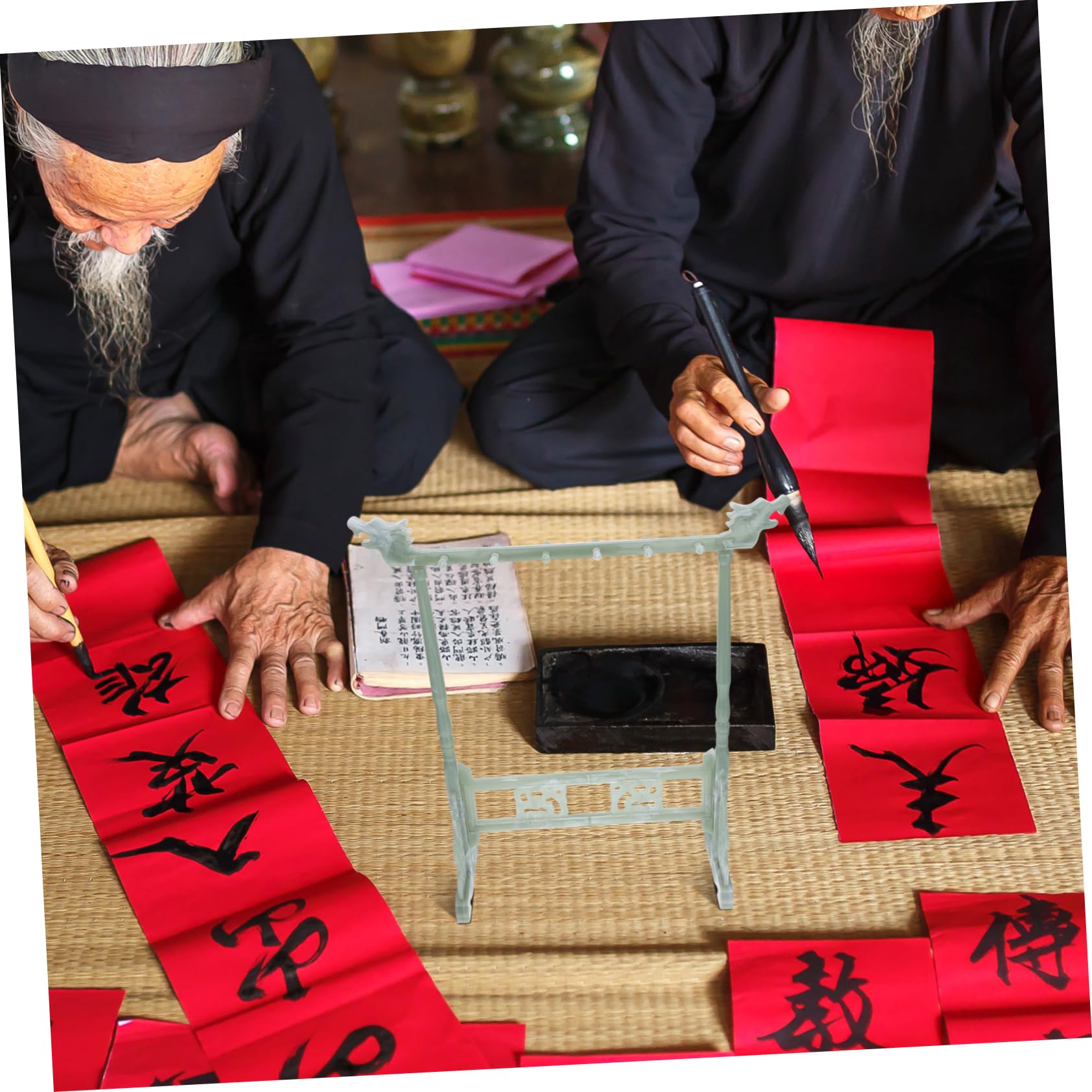 Porte-plume De Calligraphie En Résine, Réglable, Bride Métallique Pour