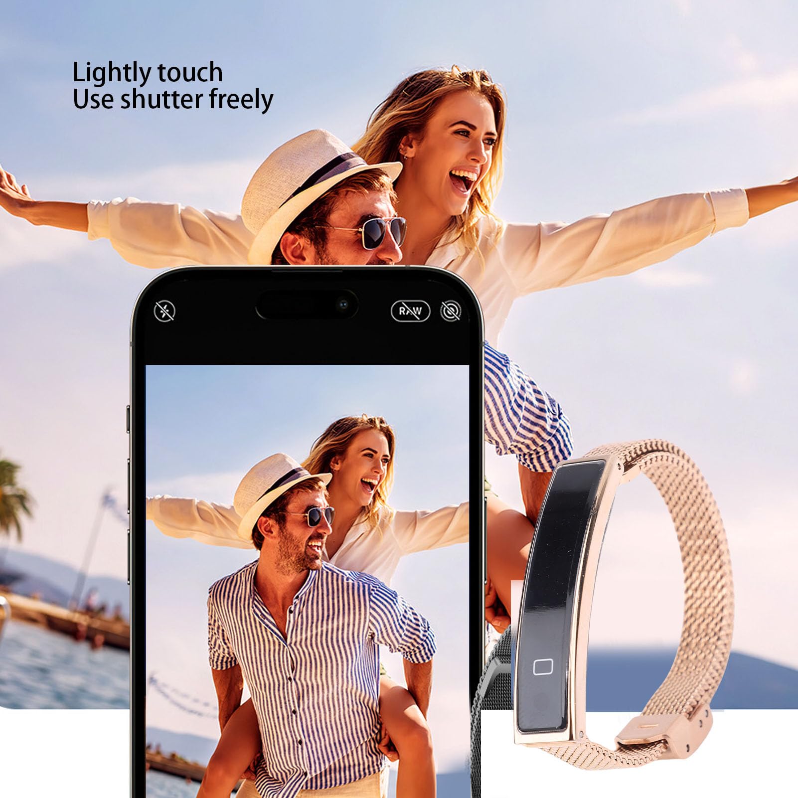 SENECESLI Bracciale Intelligente per Uomo Donna, Fitness Tracker per attività Sanitarie, Braccialetto Intelligente, Monitoraggio Continuo dei Dati Sanitari per Tutto il Giorno (GOLD)