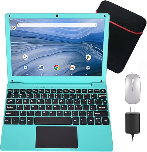 HBESTORE Portátil de 10.1 pulgadas, procesador de cuatro núcleos con sistema operativo Android 12.0, cámara incorporada, WiFi, interfaz USB, carga