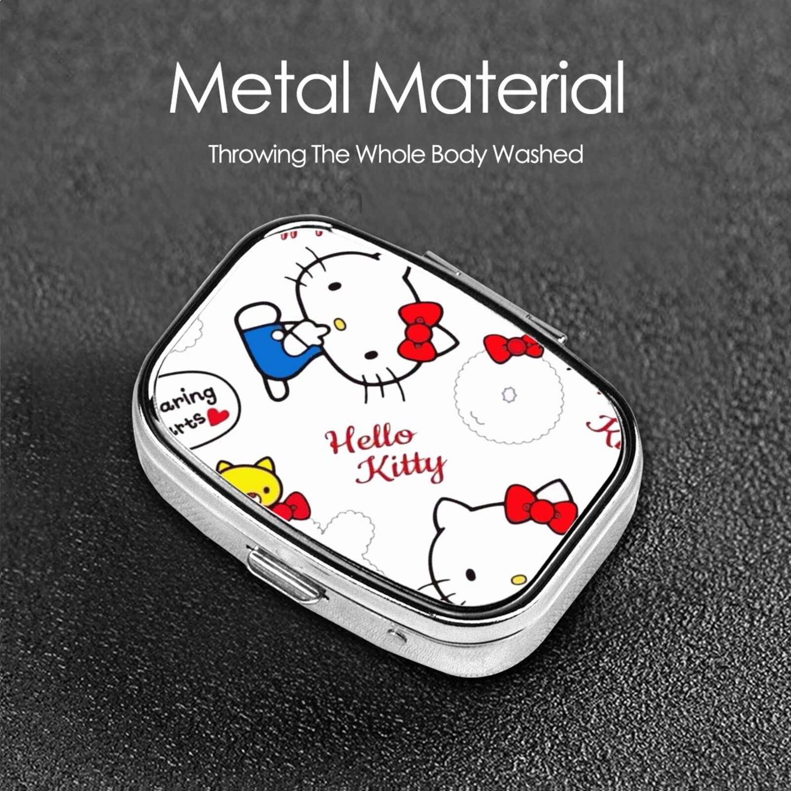 Amazon.co.jp: ハローキティ ピルケース 薬ケース 2段分割 長方形