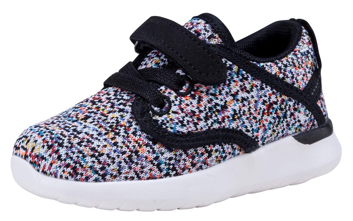 Scarpe primi passi bambine, (Black Multi), 24 EU