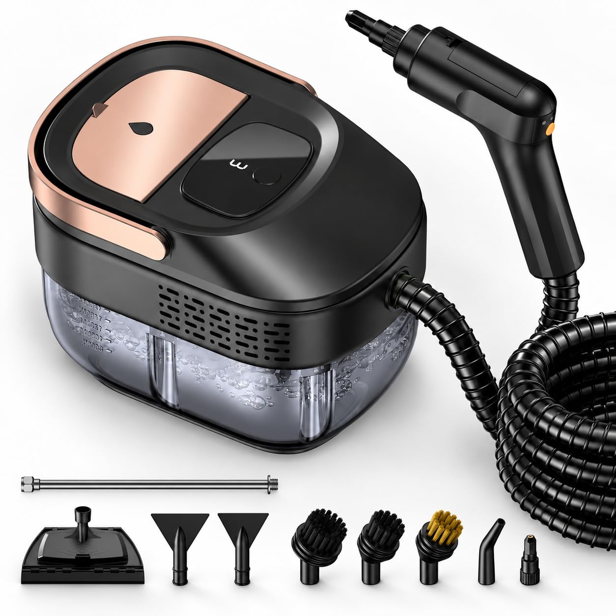 Steam Cleaner, 1600W Steam Cleaner for Home, 1.69QT Tank, 3 Steam Levels