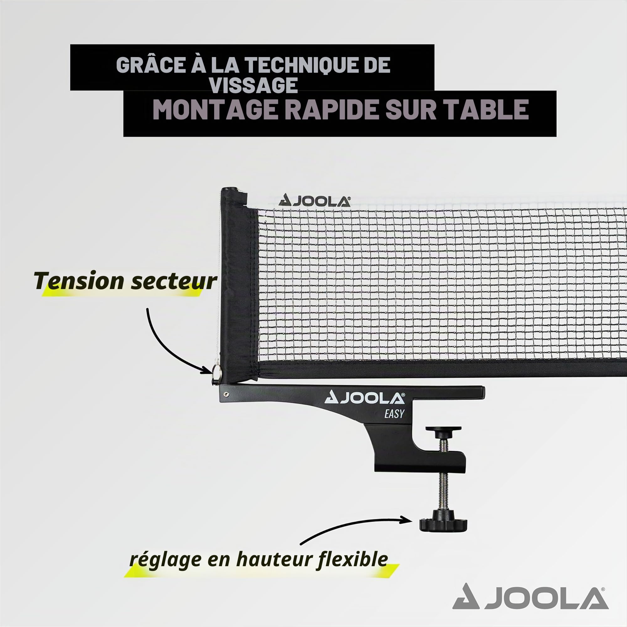 JOOLA EASY Ensemble filet et poteaux pour tennis de table