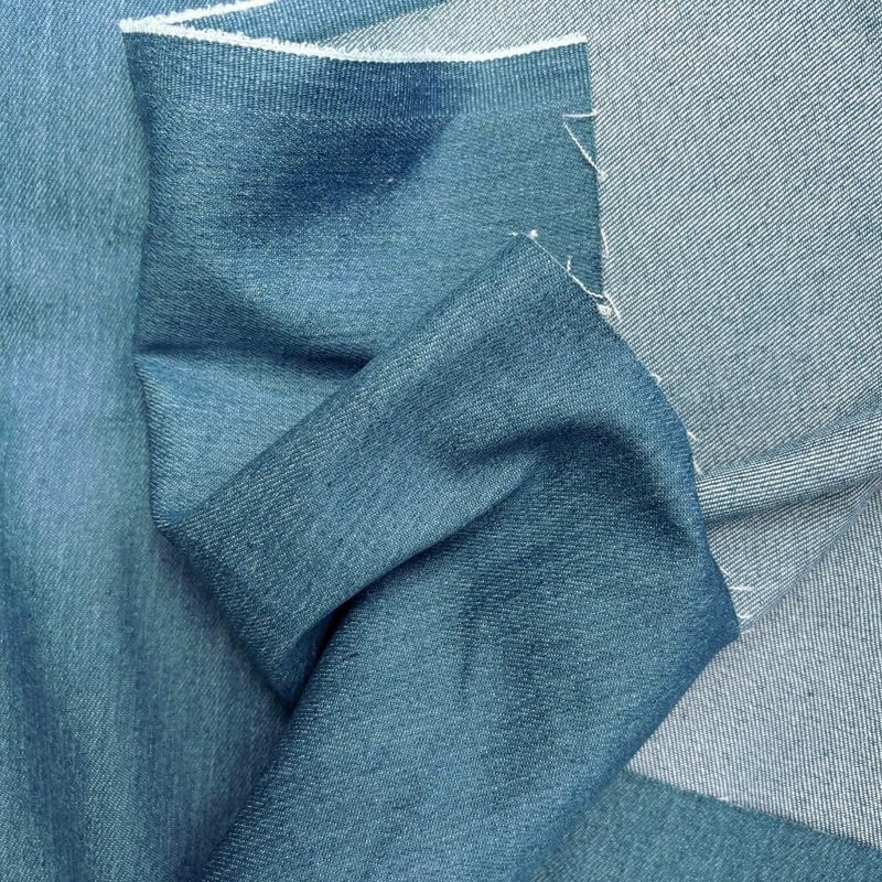 Breeze Blue Denim-Stoff zum Nähen, Basteln, mittelschwerer Denim-Stoff, Jeansstoff, Jeansstoff, Jeansstoff, Jeansstoff, Jeansstoff, blauer Jeansstoff, 152 x 183 cm, 2 m