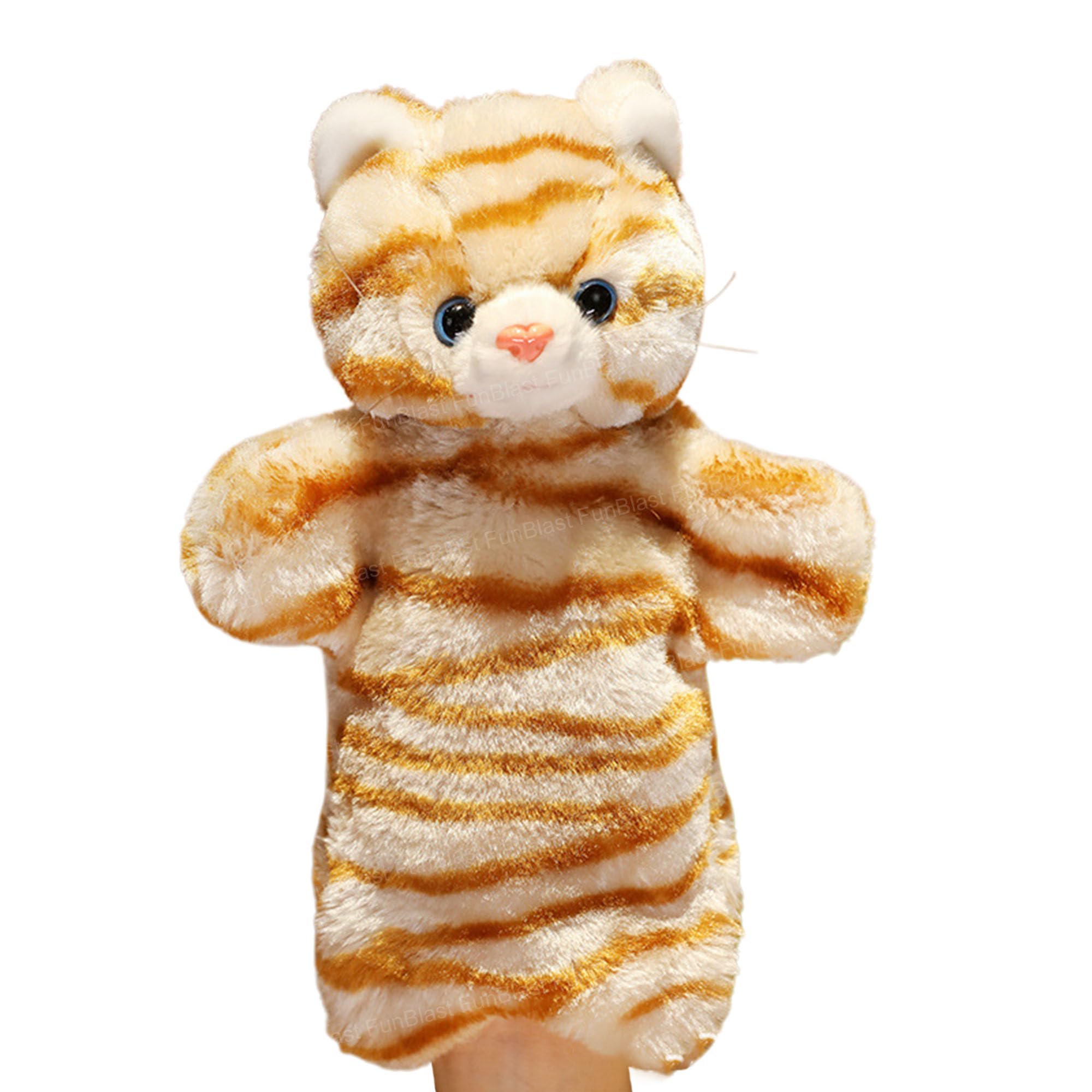 FunBlast Hand Puppets for Kids - Plush Animal Hand Puppet Toys - Soft Storytelling Puppets for Boys & Girls, Fun Learning Educational Toys for Toddlers & Children (Cat-A)-picture-16