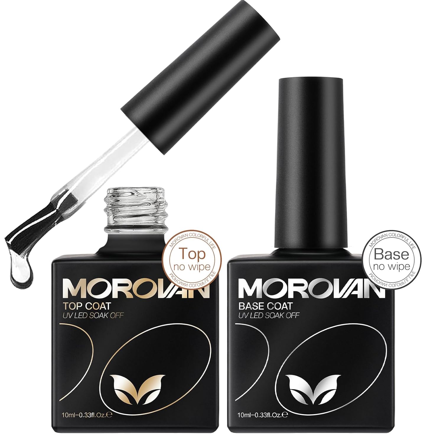 Morovan Gel Base Top Coat Soak Off Gel Base and Top Coat