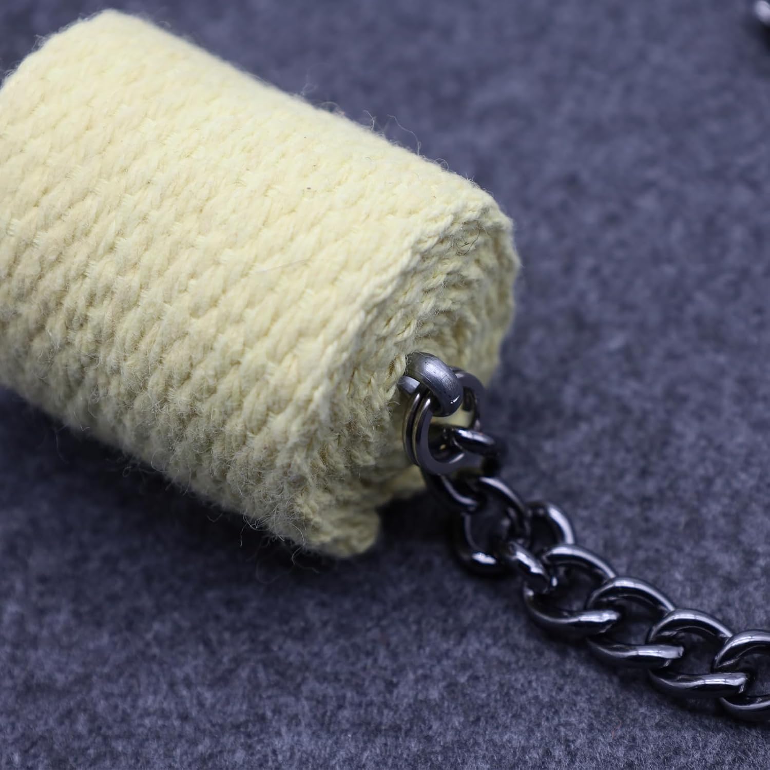 Fire Poi, Flow, Spinning, 50mm Kevlar Wick Head, Circus, Dance Prop – for Festivals & Performances (Total Length 55cm)