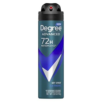 Degree Men Antiperspirant Deodorant Dry Spray Extreme Deodorant for Men With MotionSense Technology 3.8 oz