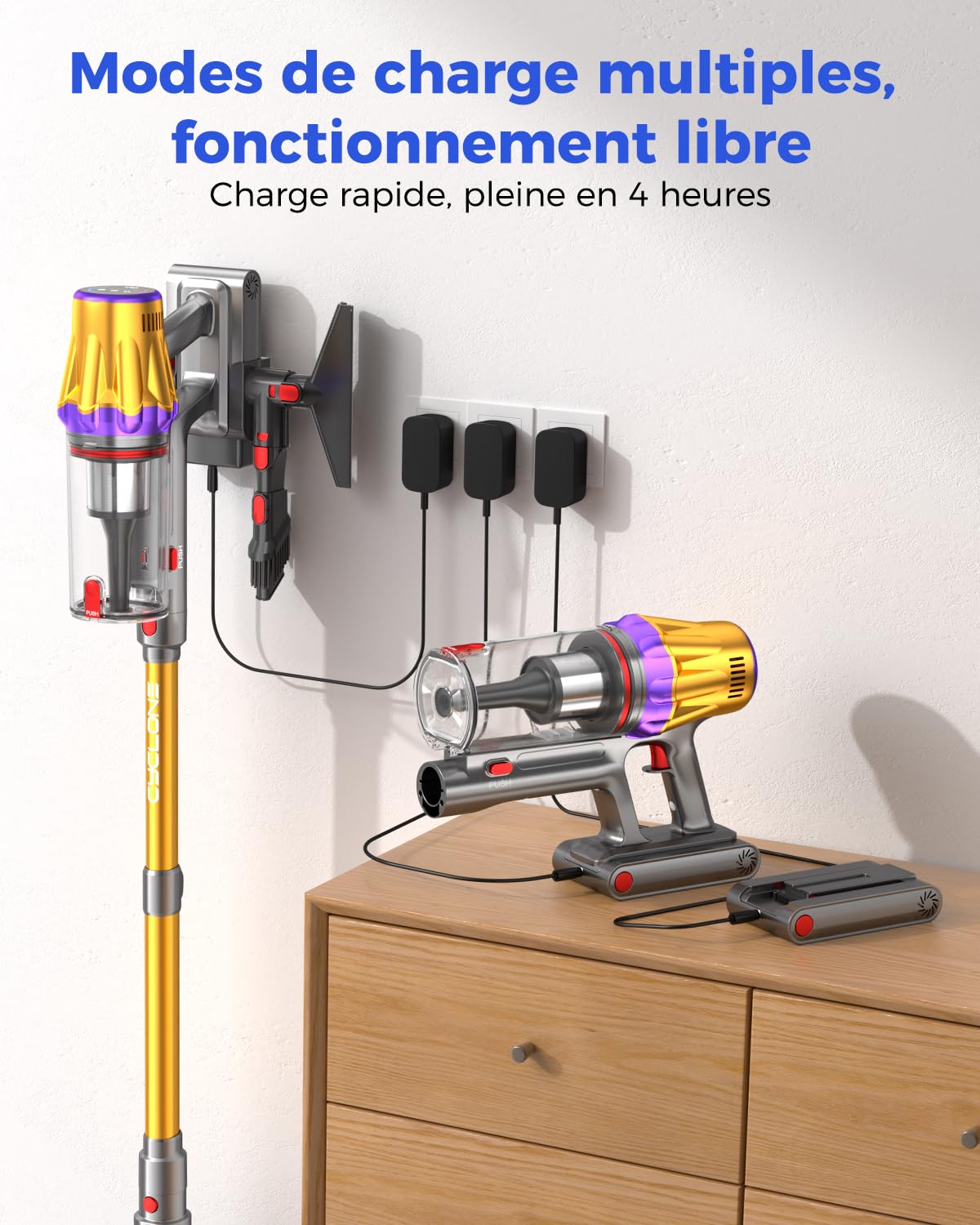 aonus Aspirateur Balai sans Fil, 60000Pa/650W Aspirateur sans Fil Puissant