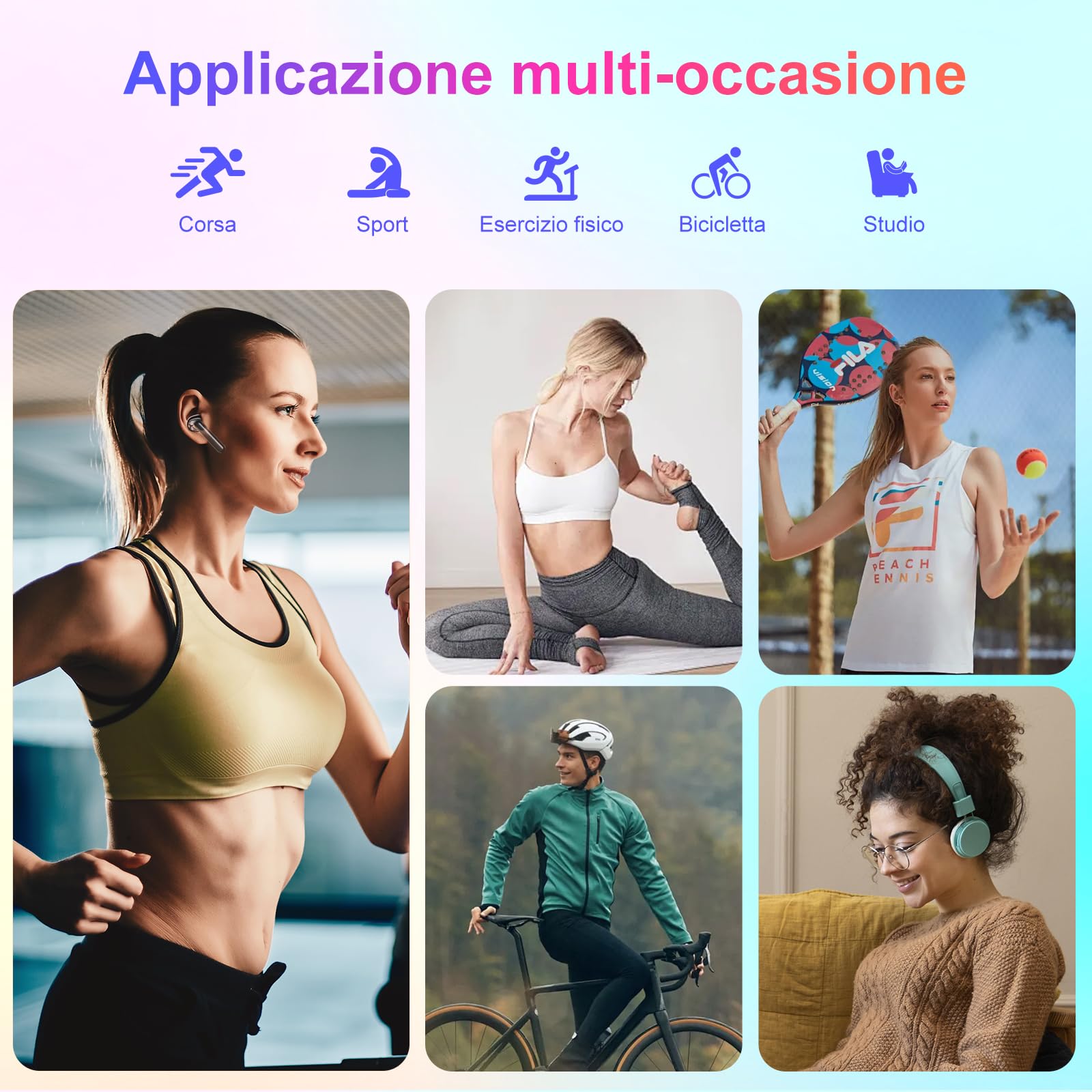128GB Lettore MP3 Bluetooth 5.4, Oilsky 2,4'' Schermo Touch Mp3, Lettore Musicale MP3 Portatile con Altoparlanti, Radio FM, Ebook (Nero)