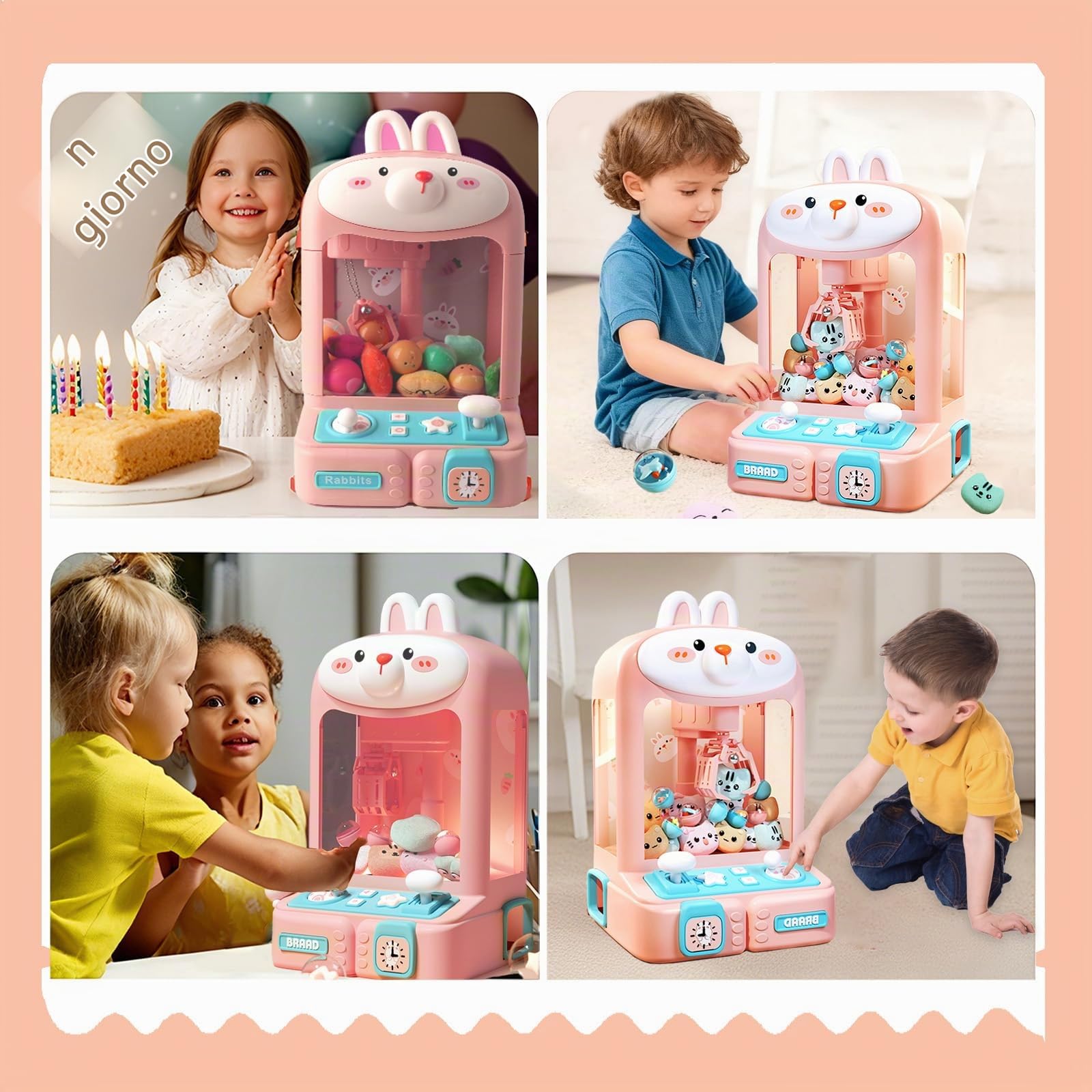 Candy Grabber Claw Macchina Per Bambini Piccola Macchina Per Afferrare Caramelle Distributore Di Dolciumi Gioco Di Presa, Regalo Festivo Per Feste Di Compleanno E Natale Delle Bambine