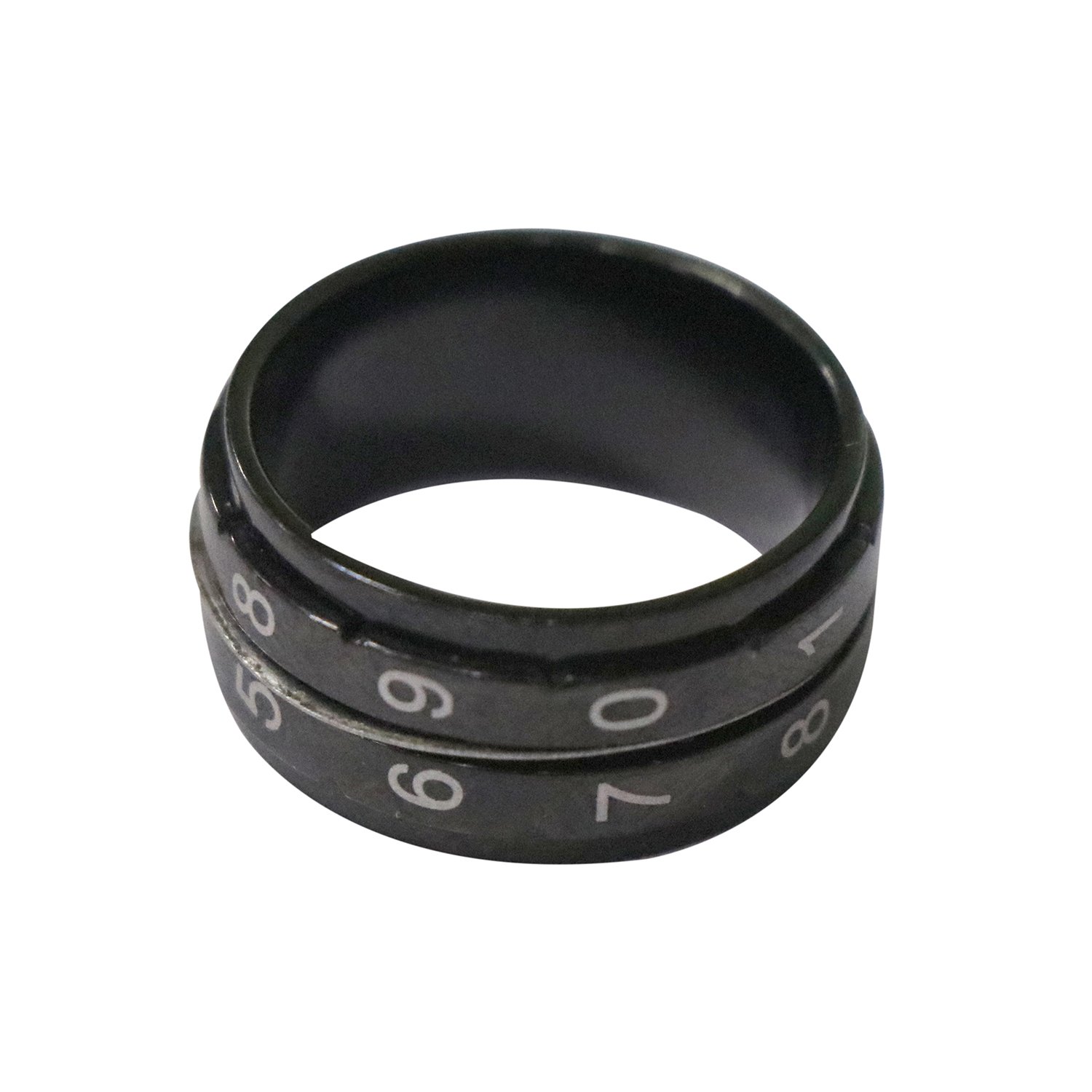 KnitPro - Negro (Talla 7, 17.3mm) Anillo Contador de Vueltas - 1 Unidad
