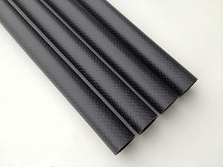 WHABEST 2Pcs Carbon Fiber Tube 3k Matte 6mm OD x 4mm ID X 1000MM Long (Roll Wrapped) /Tubing/pipe/shaft