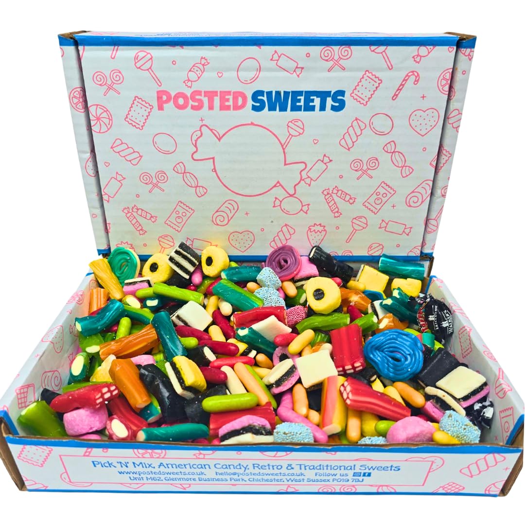 Posted Sweets Hamper Box Gift, Sweet Gift For Any Occasion, Tasty Pick & Mix Sweets (Liquorice Hamper)