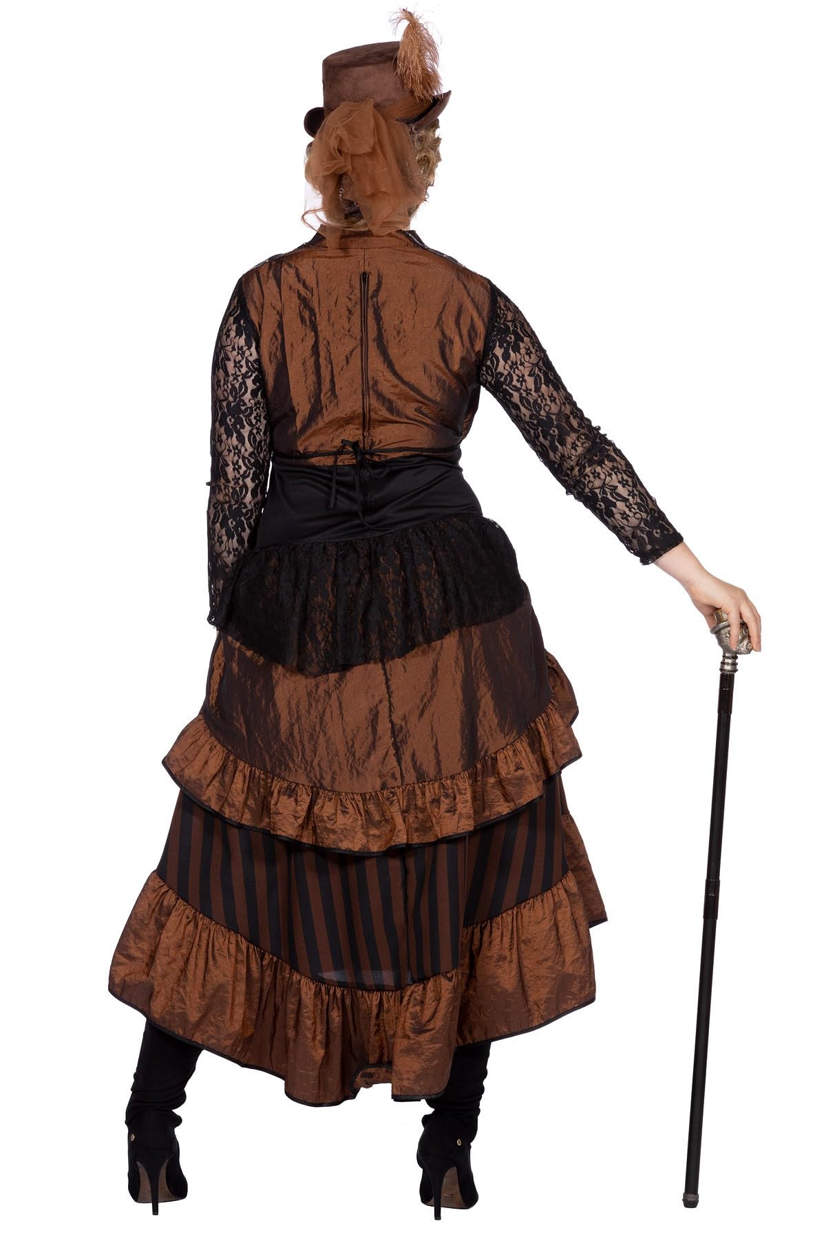 shoperama Steampunk Victoria Damen Kostüm Kleid Burning Man viktorianisch Industrial