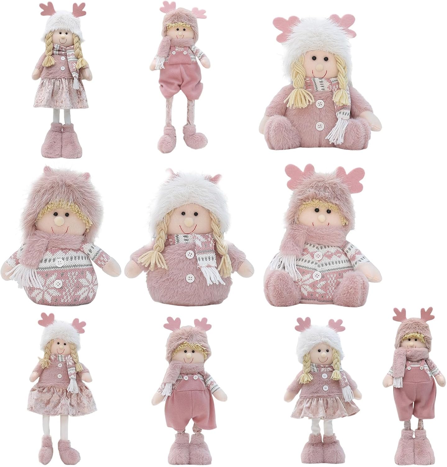 Cartoon Statue Plushie Toy Tabletop Decortion Ornament Holiday Present And Display Figurine For Girl And Toy