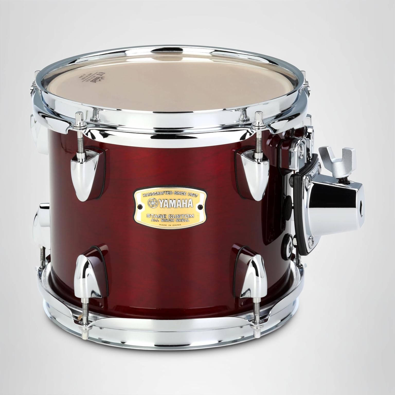 Amazon.com: Yamaha Stage Custom Birch 8x7 Mounted Tom, Cranberry