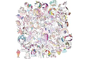 Cute Unicorn Waterproof Stickers for Kids Girls