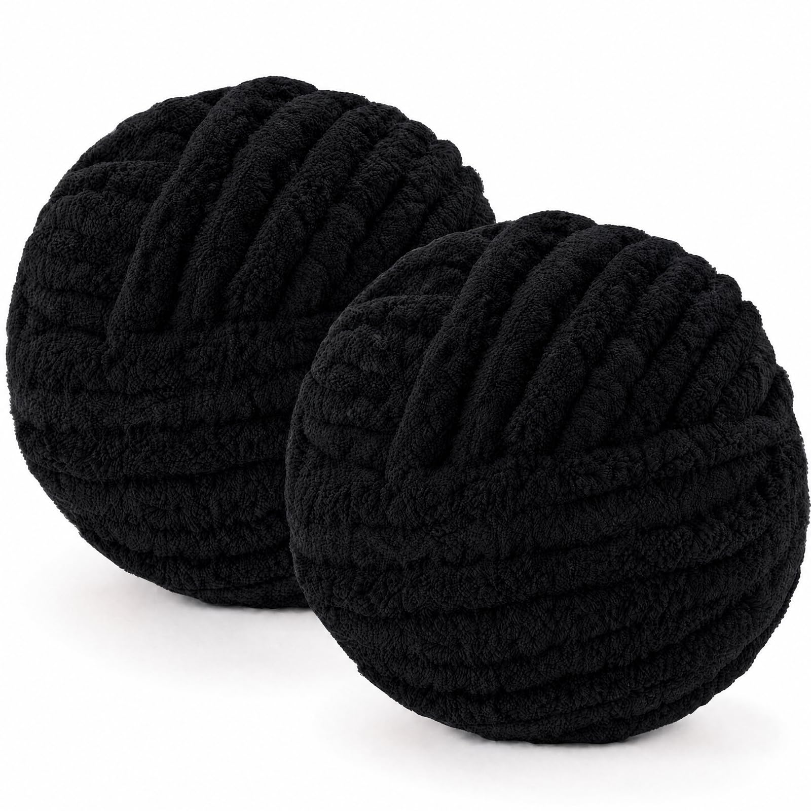 Chunky Yarn Wool 2×250g 54m, XXL Soft Fluffy Chunky Wool for Hand Knitting
