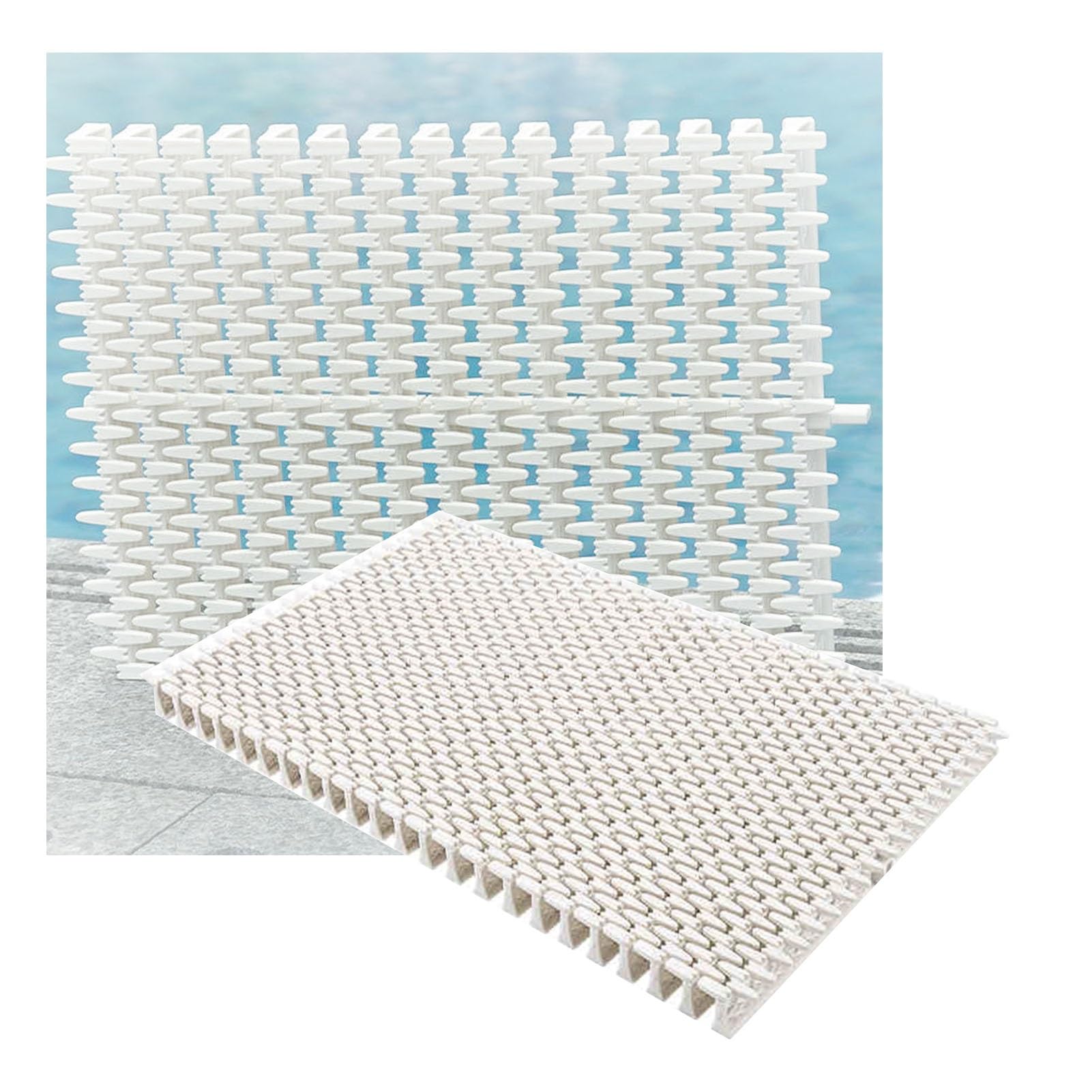 UZAMIRLEX Drainage Overflow Grate, Pool Overflow Drain Grate Plastic Cover 18-30x100cm Yard Walkways Farms(18x100CM/10pieces)