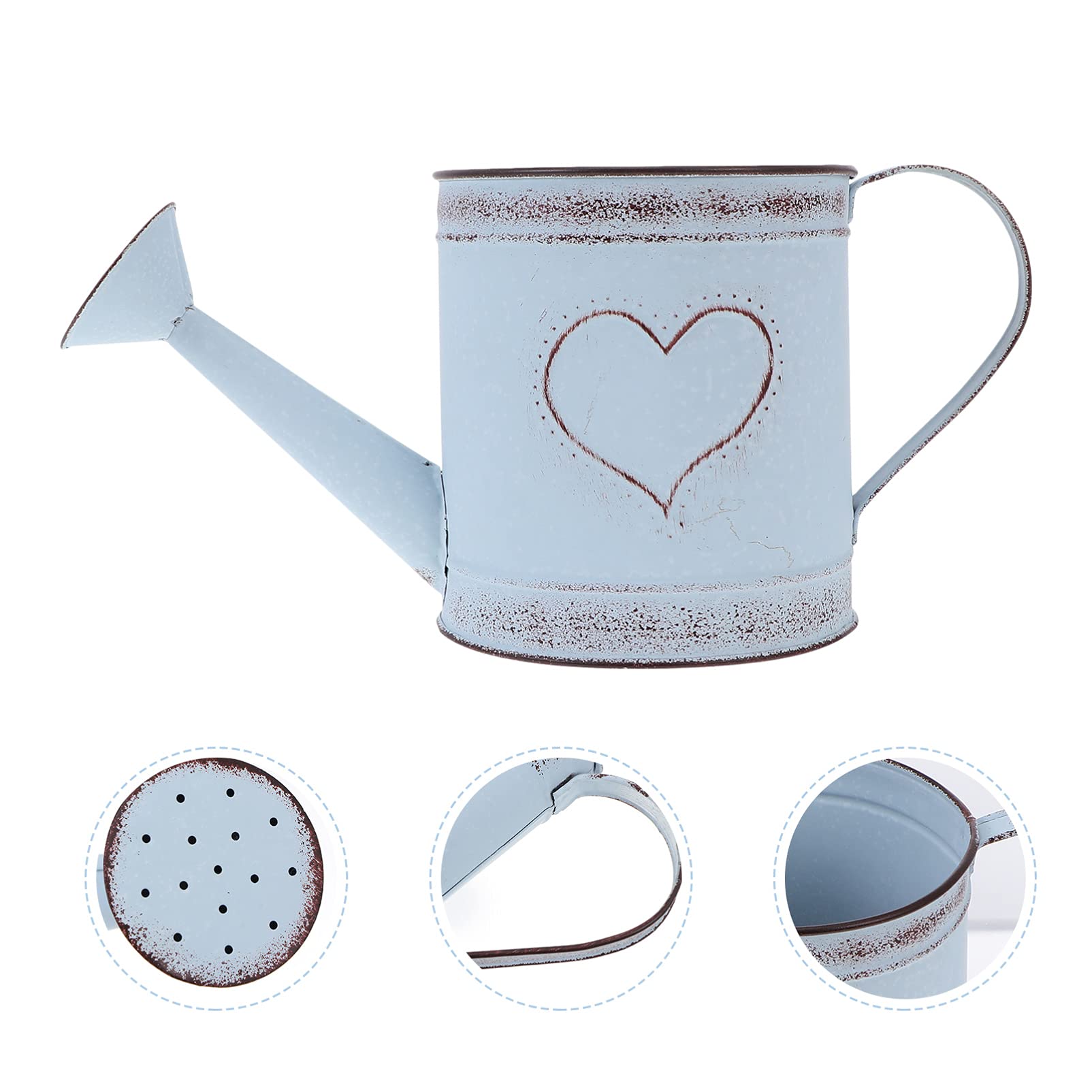 Konewka, doniczki do kwiatów, doniczka, doniczka do kwiatów, doniczka do kwiatów, metalowy wazon shabby chic, rustykalne wiadro, wazony do domu wiejskiego, do kwiatów, konewka, doniczki do kwiatów, de