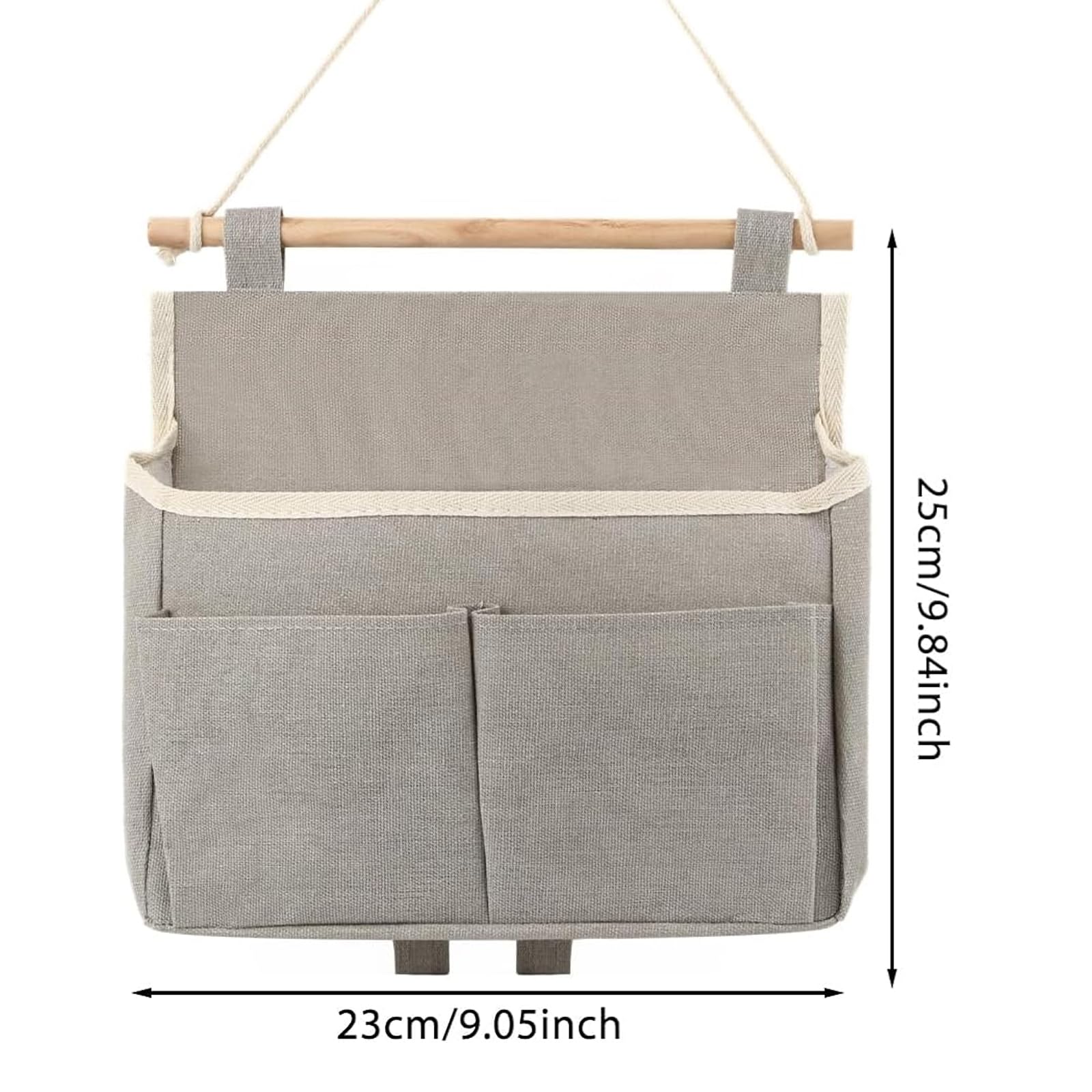 Rangement Suspendu Sacs De Rangement Muraux 2 Pièces - Organisateur Porte Poche Gris Storage Mural Multifonction