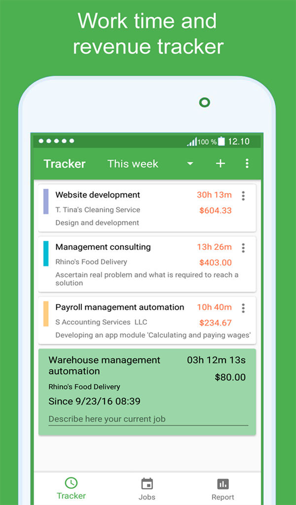 OneMoment work time tracker App on Amazon Appstore