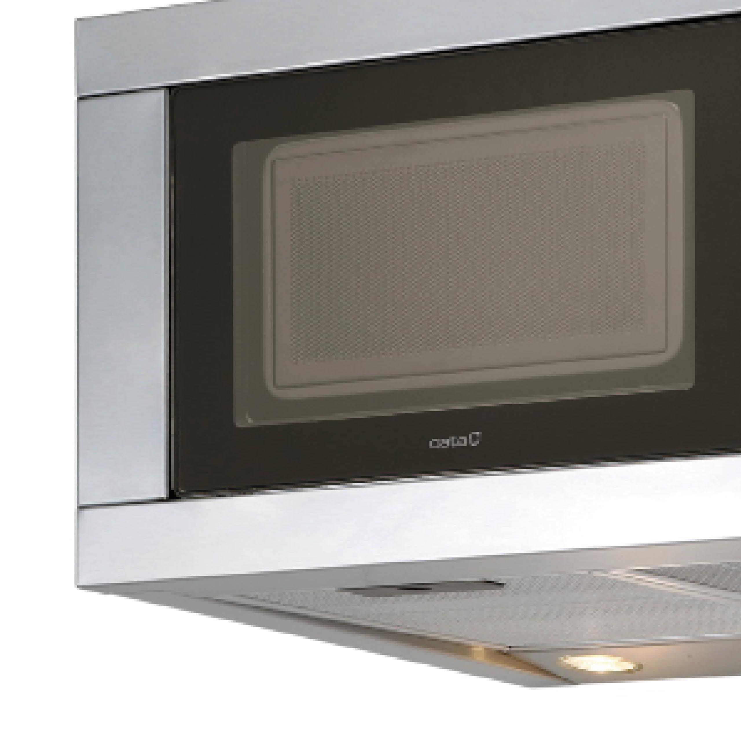 Cata Chorus XBK Dunstabzugshaube mit Mikrowelle, 20 l, mechanisches Bedienfeld, 3 Auszugsstufen, einfache Installation, extra leiser Motor, Leistung 102 W, Breite 59,8 cm, Farbe Edelstahl