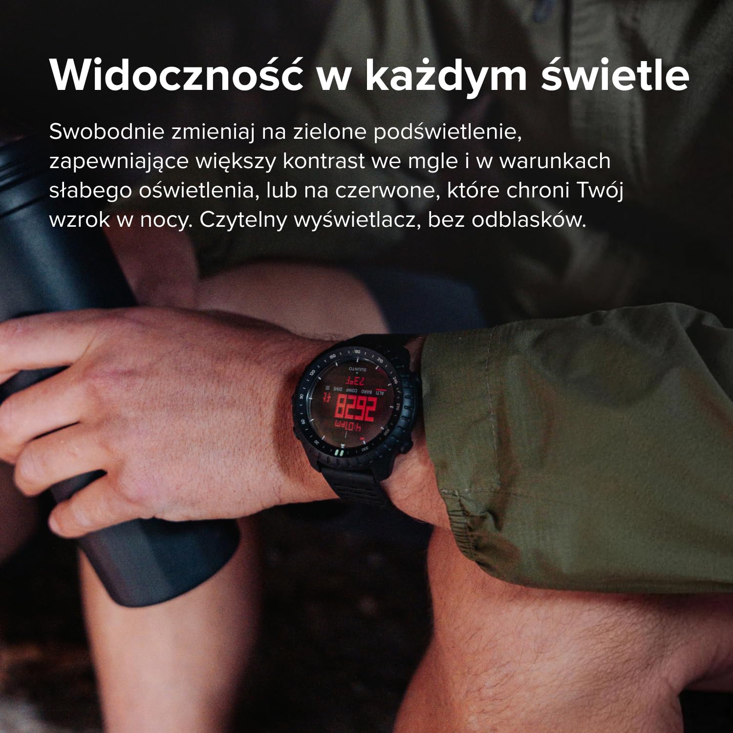 SUUNTO Core 2 Zegarek outdoor, czas pracy baterii 15 miesięcy | Wysokościomierz, barometr, kompas, alarm burzowy, czerwone/zielone podświetlenie, monitorowanie kroków, kolor Black