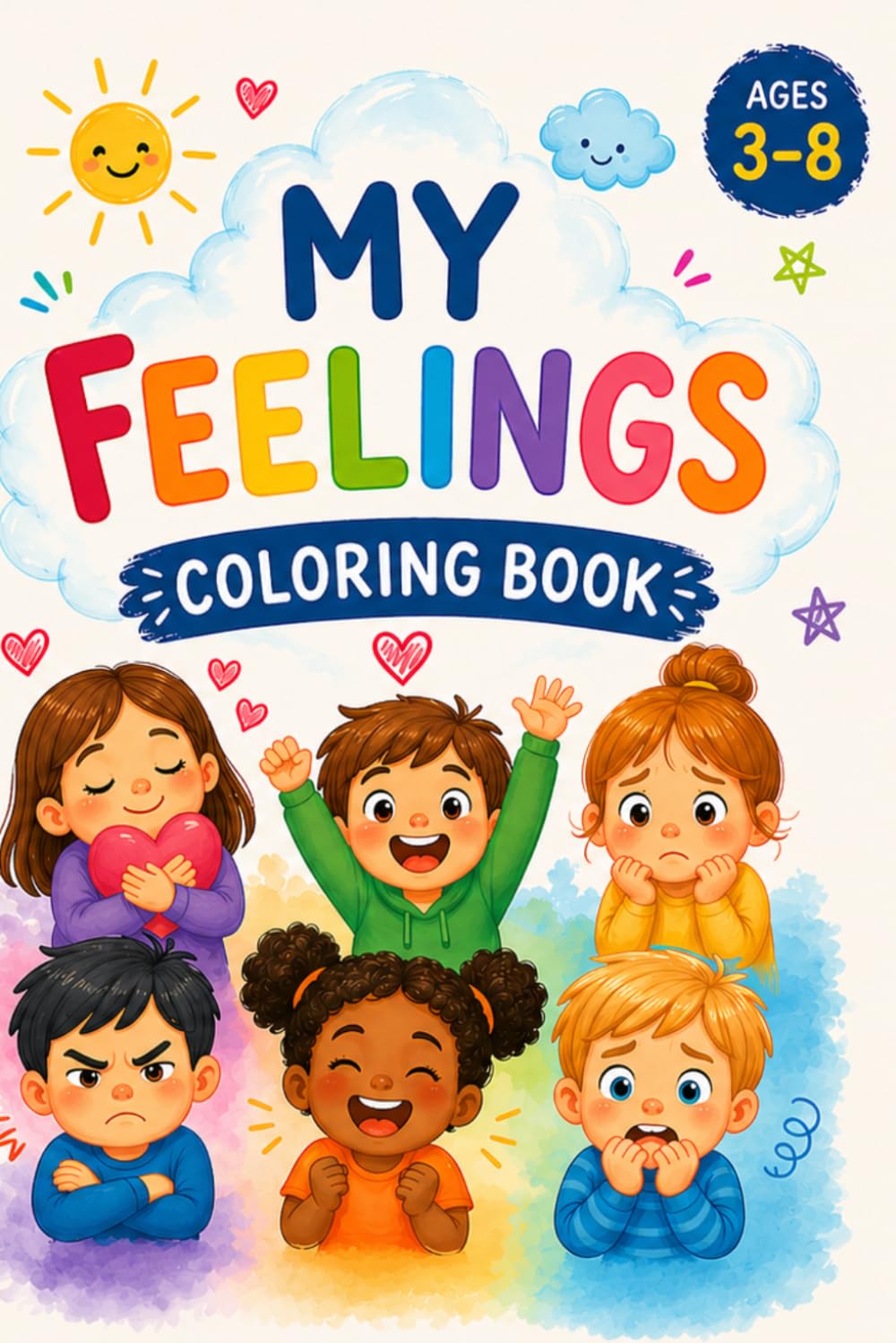 My Feelings Coloring Book: Emotional Learning for Kids: Perfect Coloring Book for Boys & Girls – Stress Relief and Creative Fun